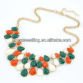 Europen Hot Sale Style handmade bead Collar chunky bubblegum necklace